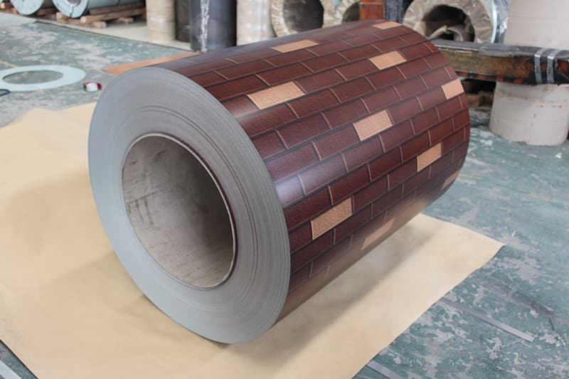 zinc coating PPGI color coated corrugated steel coil